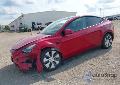 2020 Tesla Model Y Long Range Dual Motor All-Wheel Drive из США, поврежденный, VIN 5YJYGDEE9LF009277